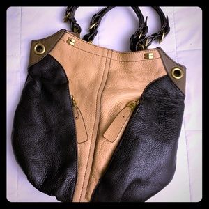 Black/tan Oryany shoulder bag
